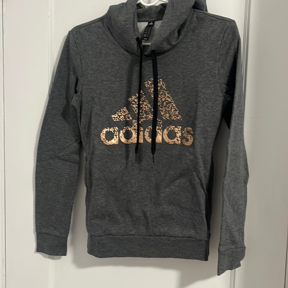Grey adidas hoodie